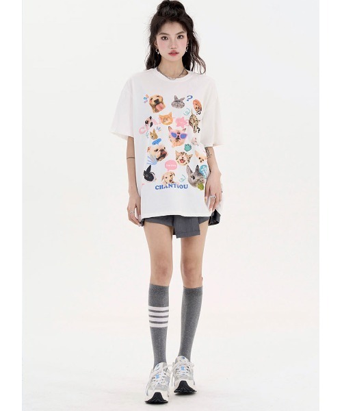 「.KOM」 半袖Tシャツ FREE ホワイト メンズ_画像9