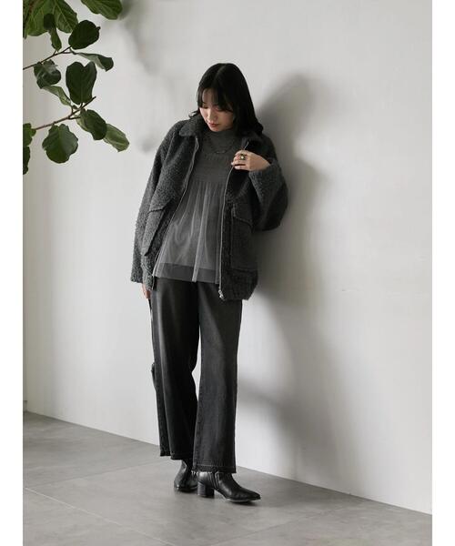 Samansa Mos2 blue（サマンサモスモスブルー） コート アウター