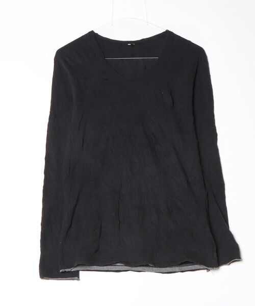 MARK&LONA ブラック長袖シャツ　46 Mサイズ MARK & LONA 長袖ポロシャツ46 巾着付き MARK&LONA マークアンドロナ