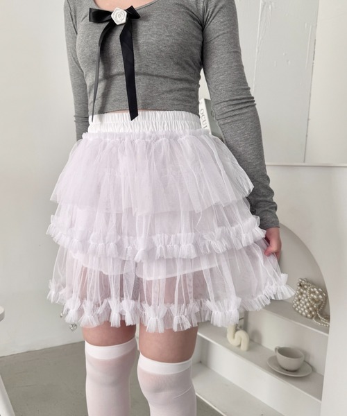 Loueme スカート ペタルチュールミニスカート : ZOZOTOWN Yahoo!店