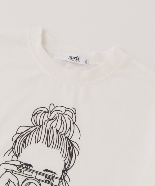 「X-girl Stages」 「KIDS」長袖カットソー 90cm ブラック キッズ_画像4