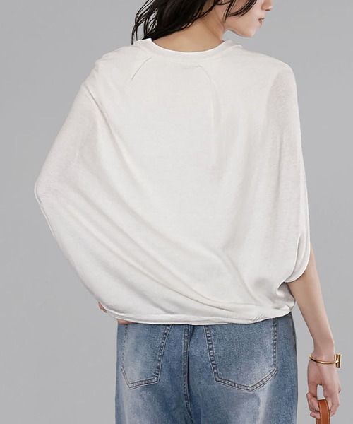 「ELFRANK」 ノースリーブニット FREE レッド レディース_画像5