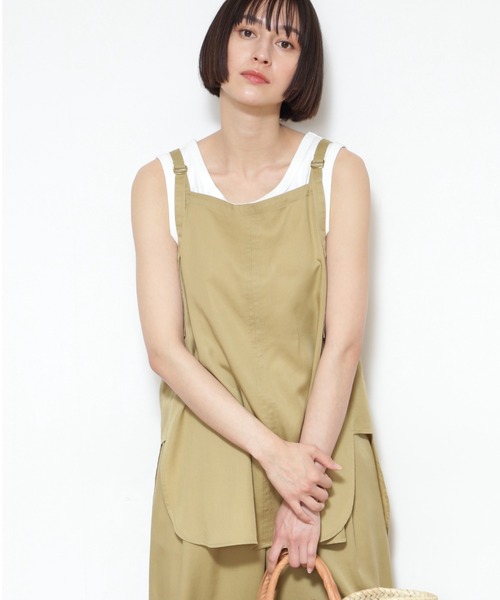 「human woman」 キャミソール MEDIUM グリーン レディース_画像2