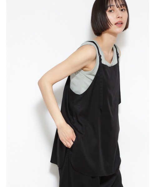 「human woman」 キャミソール MEDIUM グリーン レディース_画像3