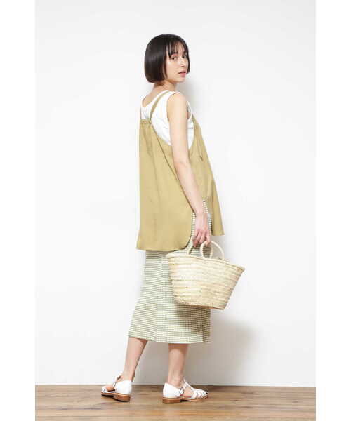「human woman」 キャミソール MEDIUM グリーン レディース_画像10