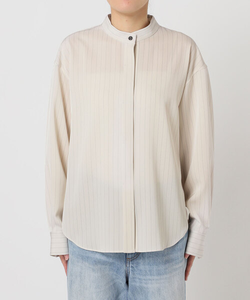 【中古】ブルマリン Blumarine ブラウス ボウタイ シルク 総柄 I38 ブラック キャメル /DF ■GY57 レディース ブルマリン Blumarine ブラウス ボウタイ シルク 総柄 I38 ブラック