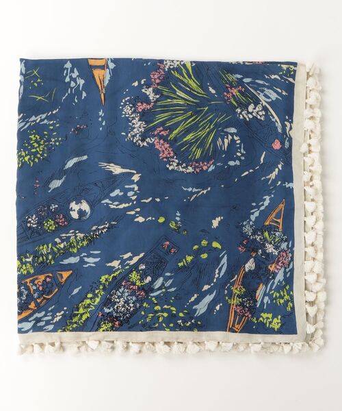 manipuri（マニプリ） ストール FREE ネイビー レディース : ZOZOTOWN