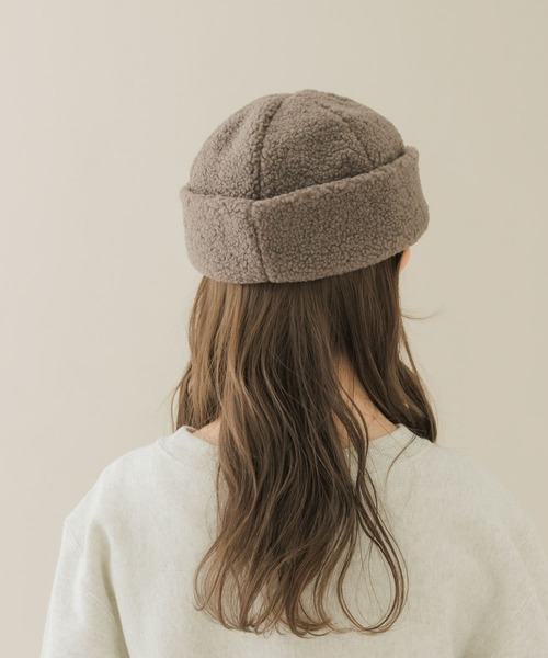 「SMELLY」 帽子 - チャコールグレー レディース_画像8