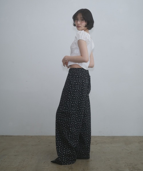 FEKETE（フェケテ） ブラウス シャツ gingham 2way puff sleeve blouse