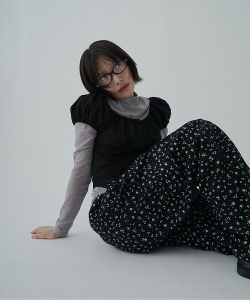 FEKETE（フェケテ） ブラウス シャツ gingham 2way puff sleeve blouse