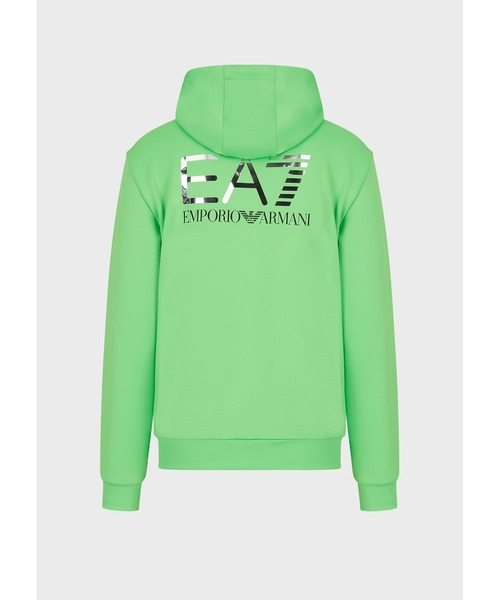 EA7 「EMPORIO ARMANI EA7」 ジップアップパーカー LARGE ネイビー