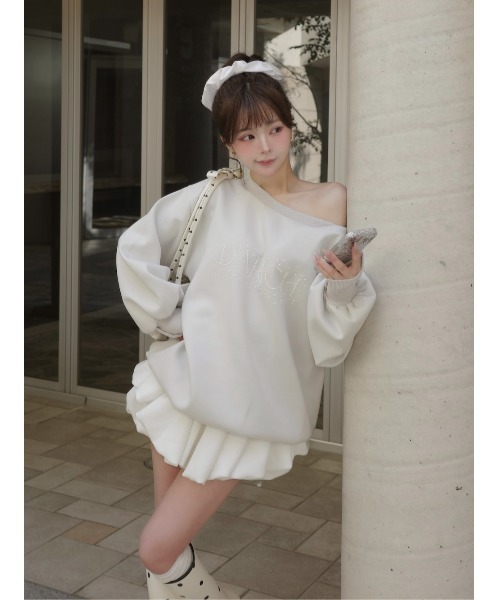 Darich（ダーリッチ） トレーナー スウェット バックリボンパール