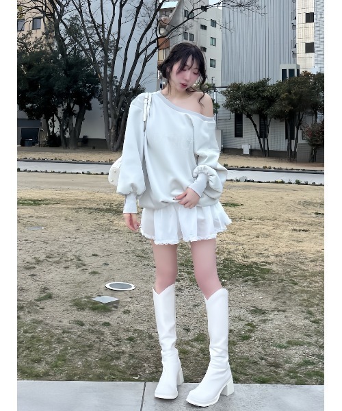 Darich（ダーリッチ） トレーナー スウェット バックリボンパール