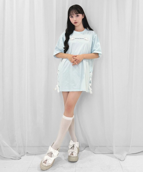 「Honey Cinnamon」 半袖Tシャツ FREE ピンク レディース_画像2