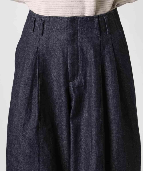 パンツ 「セットアップ対応」デニムバレルパンツ レディース