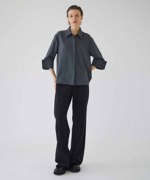 シャツ/ブラウス(長袖/七分) RIM.ARK Volume sleeve R-neck tops RIM.ARK ブラウス シャツ 「RIM.ARK/リムアーク」Volume sleeve v-neck