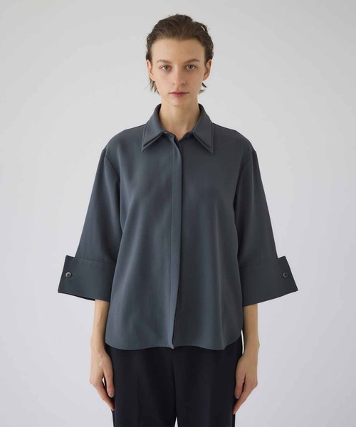 シャツ/ブラウス(長袖/七分) RIM.ARK Volume sleeve R-neck tops RIM.ARK ブラウス シャツ 「RIM.ARK/リムアーク」Volume sleeve v-neck