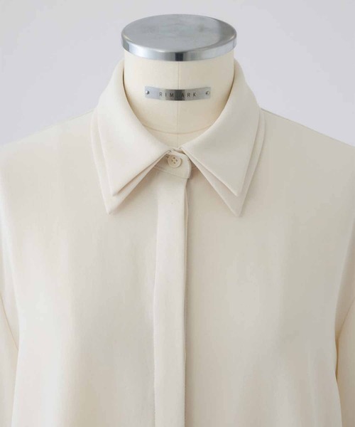 RIM.ARK ブラウス シャツ 「RIM.ARK/リムアーク」W-collar classical