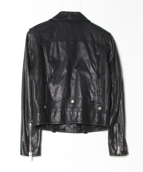 「SAINT LAURENT PARIS」 レザーブルゾン(506798) - ブラック レディース_画像2