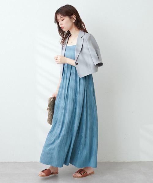 「natural couture」 コンビワンピース MEDIUM ブラック レディースの画像