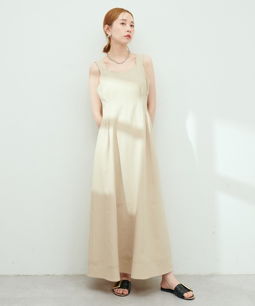 「natural couture」 コンビワンピース MEDIUM ブラック レディースの画像