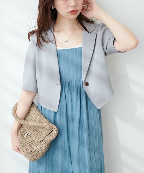 「natural couture」 コンビワンピース MEDIUM ブラック レディースの画像