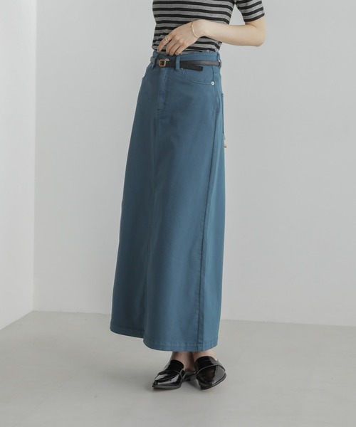 「PICCADILLY」 スカート M ブルーグリーン レディース_画像4