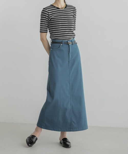 「PICCADILLY」 スカート M ブルーグリーン レディース_画像5
