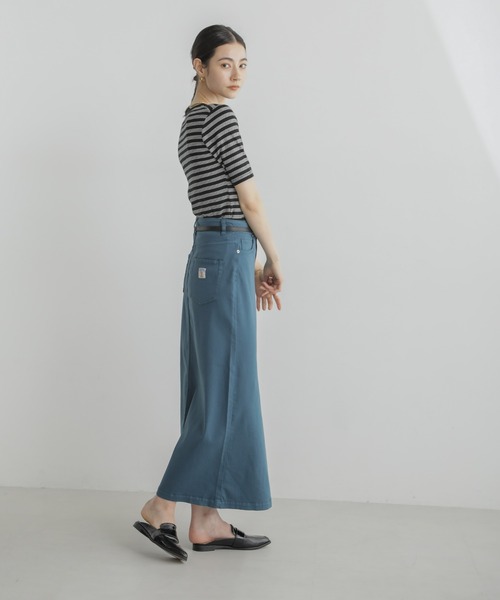 「PICCADILLY」 スカート M ブルーグリーン レディース_画像7