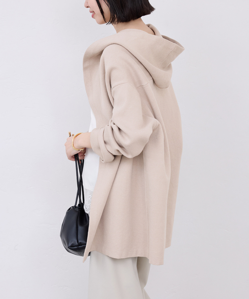 最終値下げ IENA SLOBE フード ロング カーディガン セール】畦ロングカーディガン◇（カーディガン/ボレロ）｜SLOBE IENA