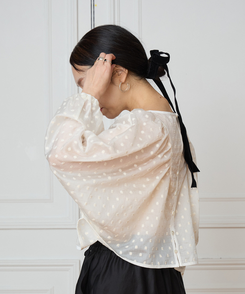 りさみん　IENA LA BOUCLE  フラワー ブラウス IENA LA BOUCLE（イエナラブークル） ブラウス シャツ IENA LA BOUCLE