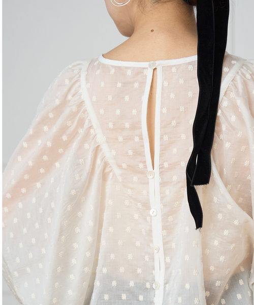 りさみん　IENA LA BOUCLE  フラワー ブラウス IENA LA BOUCLE Flower ドットブラウス（シャツ/ブラウス）｜IENA LA