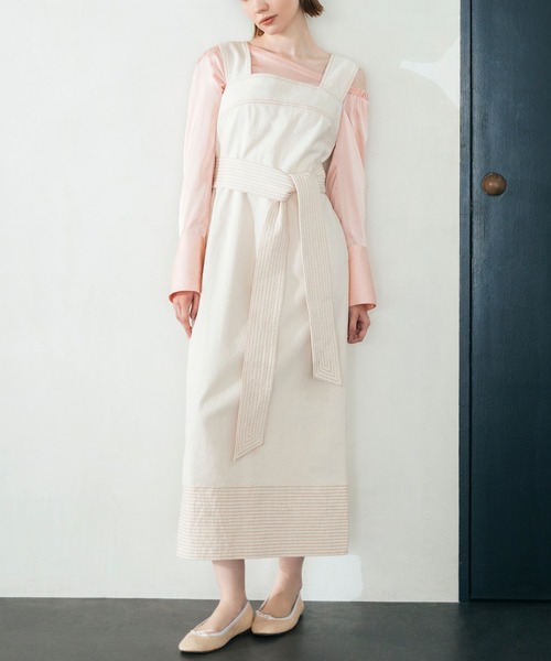 「Lil Ambition」 サロペットスカート S ネイビー レディース_画像3