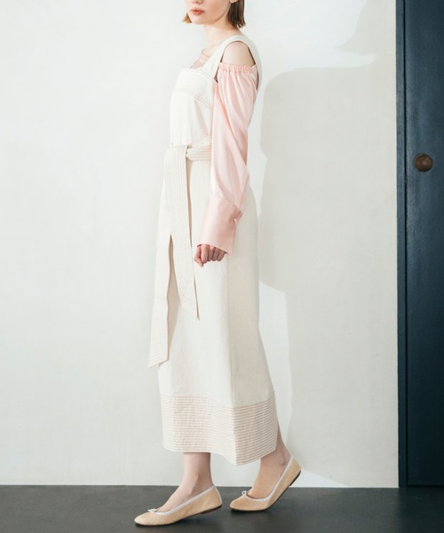 「Lil Ambition」 サロペットスカート S ネイビー レディース_画像4