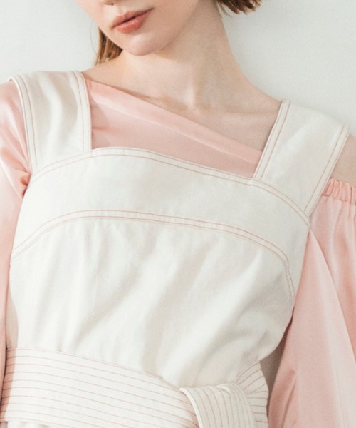 「Lil Ambition」 サロペットスカート S ネイビー レディース_画像5