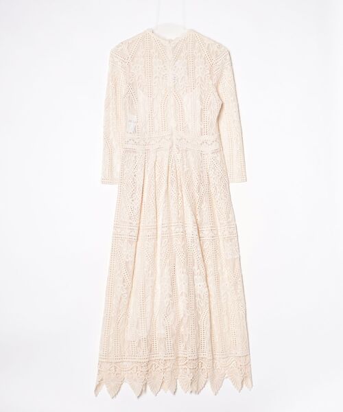 「JILL STUART」 長袖ワンピース 4 ベージュ レディースの画像