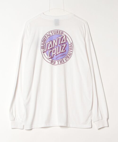 「SANTA CRUZ」 長袖Tシャツ L ホワイト メンズ_画像2