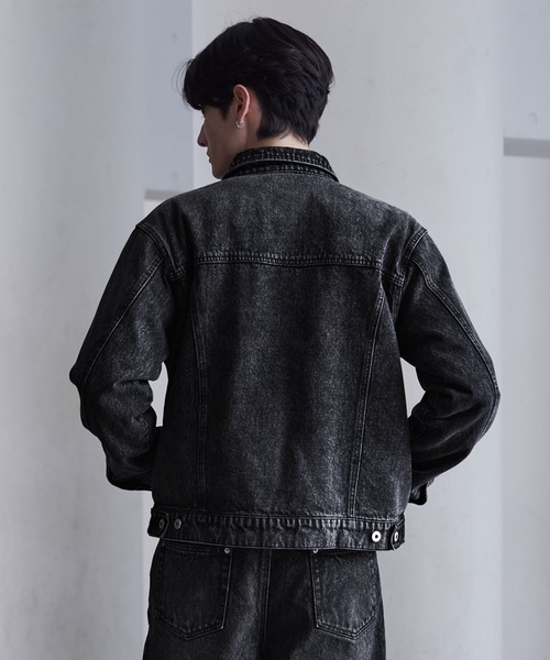 「CLEL」 デニムジャケット M グレー メンズ_画像3