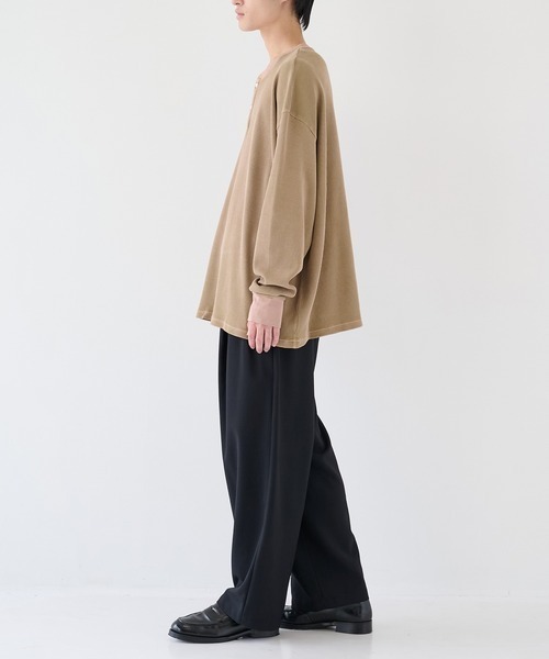 KANEMASA PHIL.（カネマサフィル） ヘンリーネック tシャツ 「KANEMASA