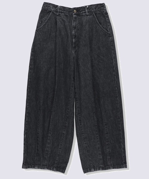 ワイドパンツ ジーンズ 「is-ness/イズネス」5PK BALLOON PANTS(Enzyme Wash) メンズの画像