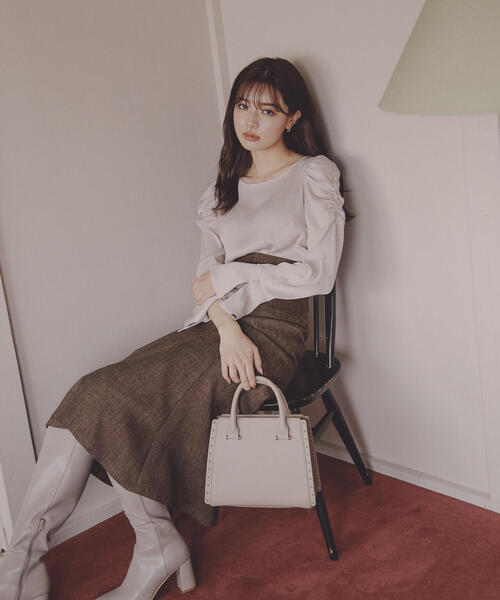 「PROPORTION BODY DRESSING」 長袖ブラウス MEDIUM ホワイト レディース_画像4
