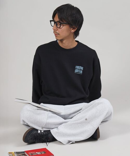 「FFEIN」 スウェットカットソー SMALL ブラック メンズ_画像8