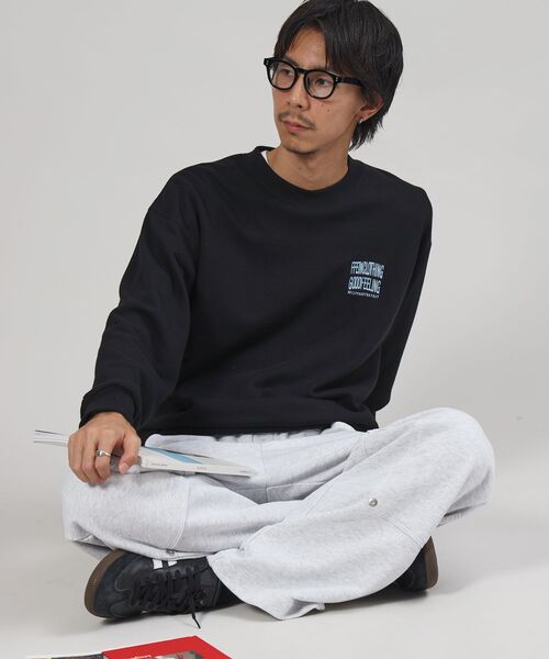 「FFEIN」 スウェットカットソー SMALL ブラック メンズ_画像9