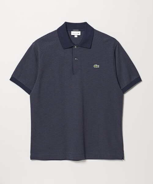 【未使用】ラコステ ダークブルー ポロシャツ US XL LACOSTE（ラコステ） ポロシャツ 「別注」「LACOSTE」ボーダー