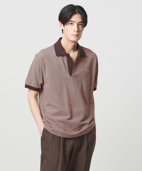 LACOSTE（ラコステ） ポロシャツ 「別注」「LACOSTE」ボーダー