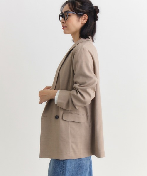 「Right-on」 「HONEYSUCKLE ROSE」テーラードジャケット L ダークグレー レディース_画像5