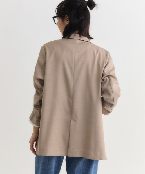 「Right-on」 「HONEYSUCKLE ROSE」テーラードジャケット L ダークグレー レディース_画像6