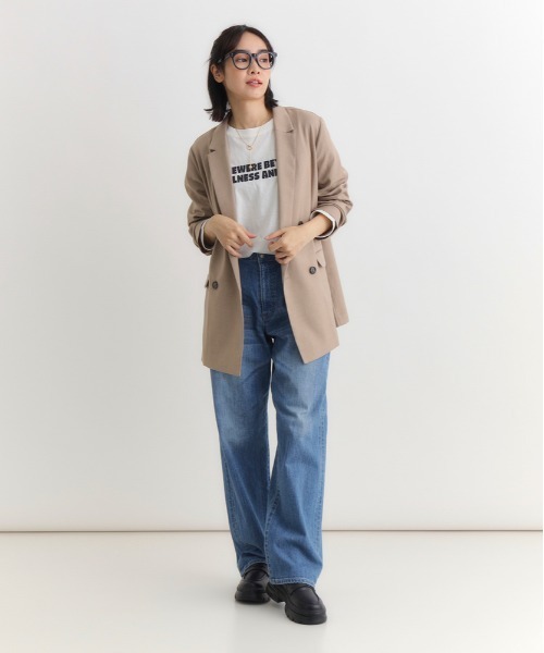 「Right-on」 「HONEYSUCKLE ROSE」テーラードジャケット L ダークグレー レディース_画像7