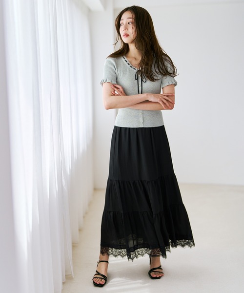 morphose スカート MISCH MASCH（ミッシュマッシュ） スカート 2026春夏新作 裾レース