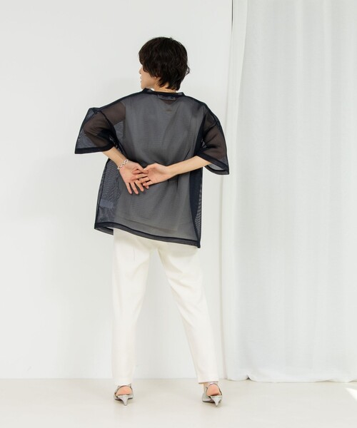 「Rie Miller」 半袖Tシャツ 38 ホワイト レディース_画像8